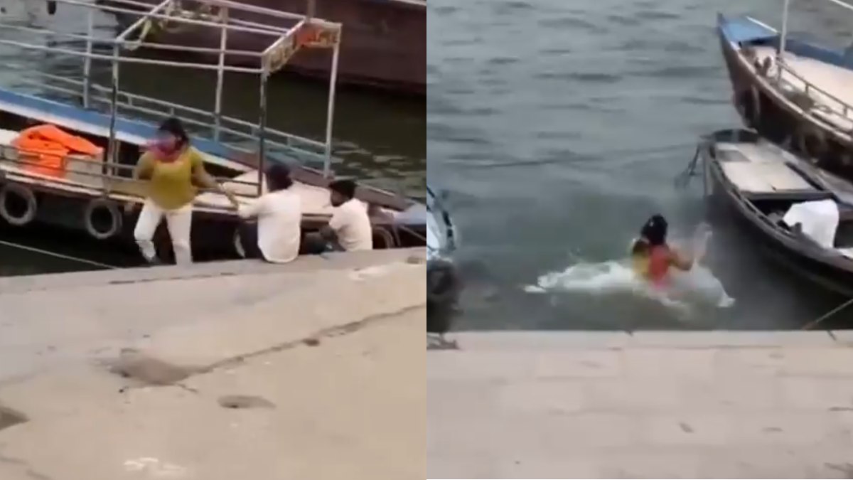 Varanasi Incident: Girl Jumps into Ganga River After Argument, Rescued by Boatmen