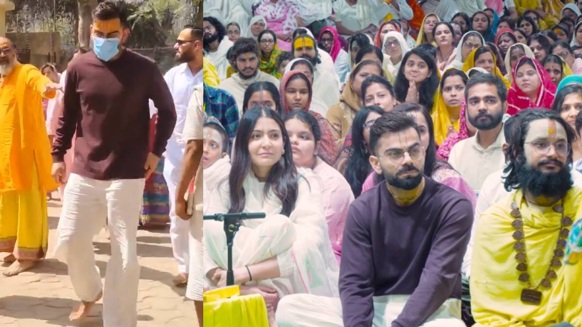 ಮೈದಾನದಲ್ಲಿ ಅಗ್ರೆಸಿವ್, ದೈವ ಸನ್ನಿಧಿಯಲ್ಲಿ ಸೈಲೆಂಟ್ - ಪ್ರೇಮಾನಂದ್ ಜೀ ಮಹಾರಾಜ್ ಆಶೀರ್ವಾದ ಪಡೆದ 'ವಿರುಷ್ಕಾ' ಜೋಡಿ!!