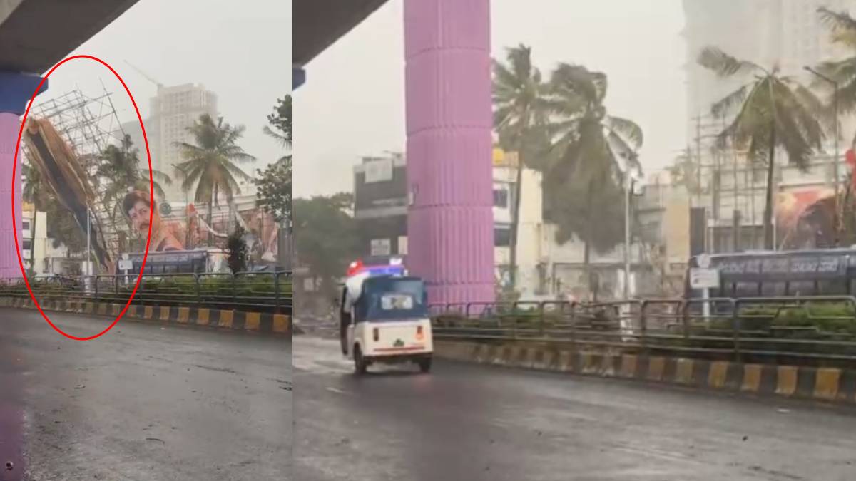 ವರುಣನ ಆರ್ಭಟಕ್ಕೆ ಮಾಗಡಿ ರಸ್ತೆಯಲ್ಲಿ ವಿಷ್ಣುದಾದಾ ಕಟೌಟ್ ಧರೆಗುರುಳಿದ ವಿಡಿಯೋ ಸೋಷಿಯಲ್ ಮೀಡಿಯಾದಲ್ಲಿ ವೈರಲ್!!