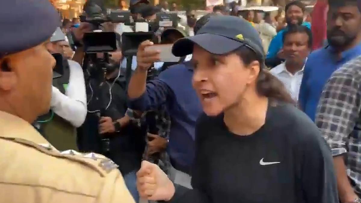 ಟ್ರಾಫಿಕ್ ಜಾಮ್‌ನಿಂದ ಕೆರಳಿದ ಮಹಿಳೆ: ಬಿಜೆಪಿ ಸಚಿವರಿಗೆ ನಡುರಸ್ತೆಯಲ್ಲೇ ಕ್ಲಾಸ್! ವಿಡಿಯೋ ವೈರಲ್;