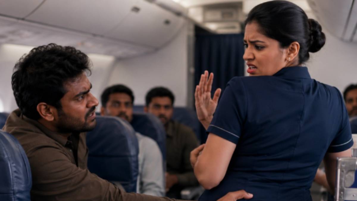 ವಿಮಾನದಲ್ಲಿ ಕಾಮುಕನ ಕೃತ್ಯ – ಬೆಂಗಳೂರಿನಲ್ಲಿ ಬಂಧನ;