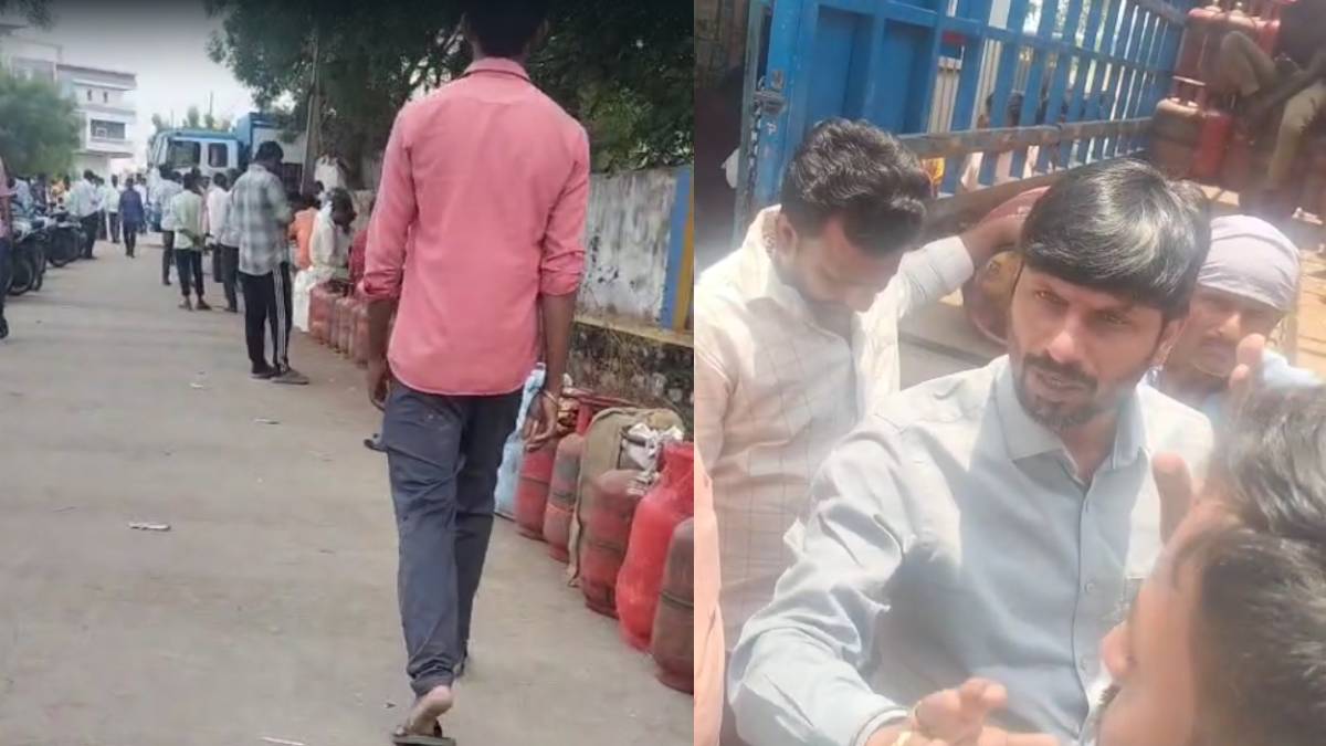 ಬೀದರ್ ನಲ್ಲಿ ಗ್ಯಾಸ್ ಸಂಕಷ್ಟ - ಸುಡು ಬಿಸಿಲಲ್ಲಿ ಅರ್ಧ ಕಿಲೋಮೀಟರ್ ಕ್ಯೂ! ಏಜೆನ್ಸಿ ಸಿಬ್ಬಂದಿಗೆ ಬೆವರಿಳಿಸಿದ ಜನರು;