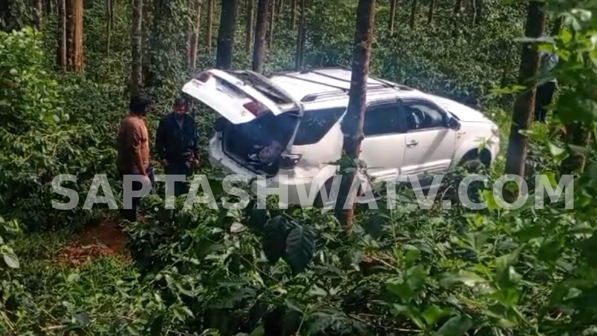 Chikkamagaluru Accident: Fortuner Falls Into Coffee Estate, Six Tourists Escape Unhurt