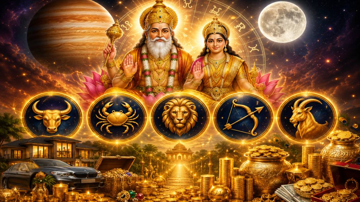 ಗಜಕೇಸರಿ ಯೋಗ 2026: ಈ 5 ರಾಶಿಯವರಿಗೆ ಗುರುಕೃಪೆ - ವೃತ್ತಿ ಪ್ರಗತಿ, ದಿಢೀರ್ ಆರ್ಥಿಕ ಲಾಭದ ಸುವರ್ಣ ಕಾಲ!!