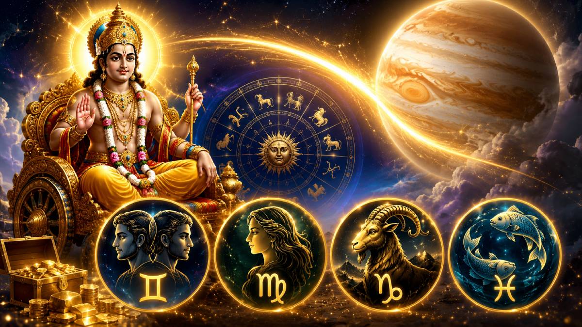ಜೂನ್ 2 ರಿಂದ ಕೋಟ್ಯಾಧಿಪತಿ ಯೋಗ - ಕಟಕ ರಾಶಿಗೆ ಗುರು ಪಲ್ಲಟ; ಈ 4 ರಾಶಿಯವರಿಗೆ ಸುರಿಯಲಿದೆ ಅದೃಷ್ಟದ ಮಳೆ!