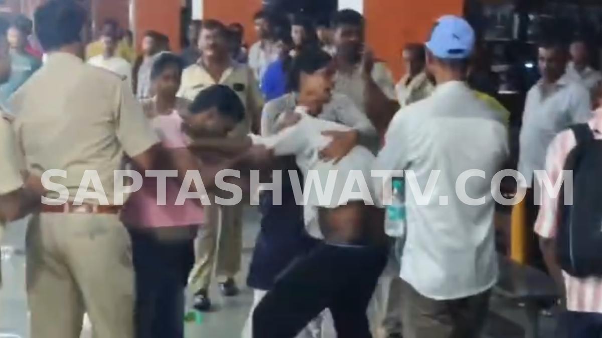 Hassan Bus Stand Fight Video Viral After Violent Clash Between Shop Owners