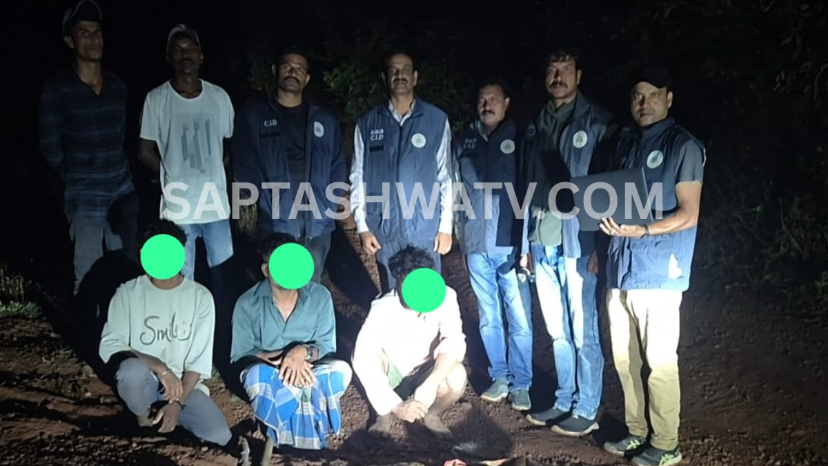 ಕಾಫಿನಾಡಲ್ಲಿ ಸಿಐಡಿ ಶಿಕಾರಿ - ಜಿಂಕೆ ಬೇಟೆಯಾಡುತ್ತಿದ್ದ ಮೂವರು ಕಿರಾತಕರು ಲಾಕ್!!
