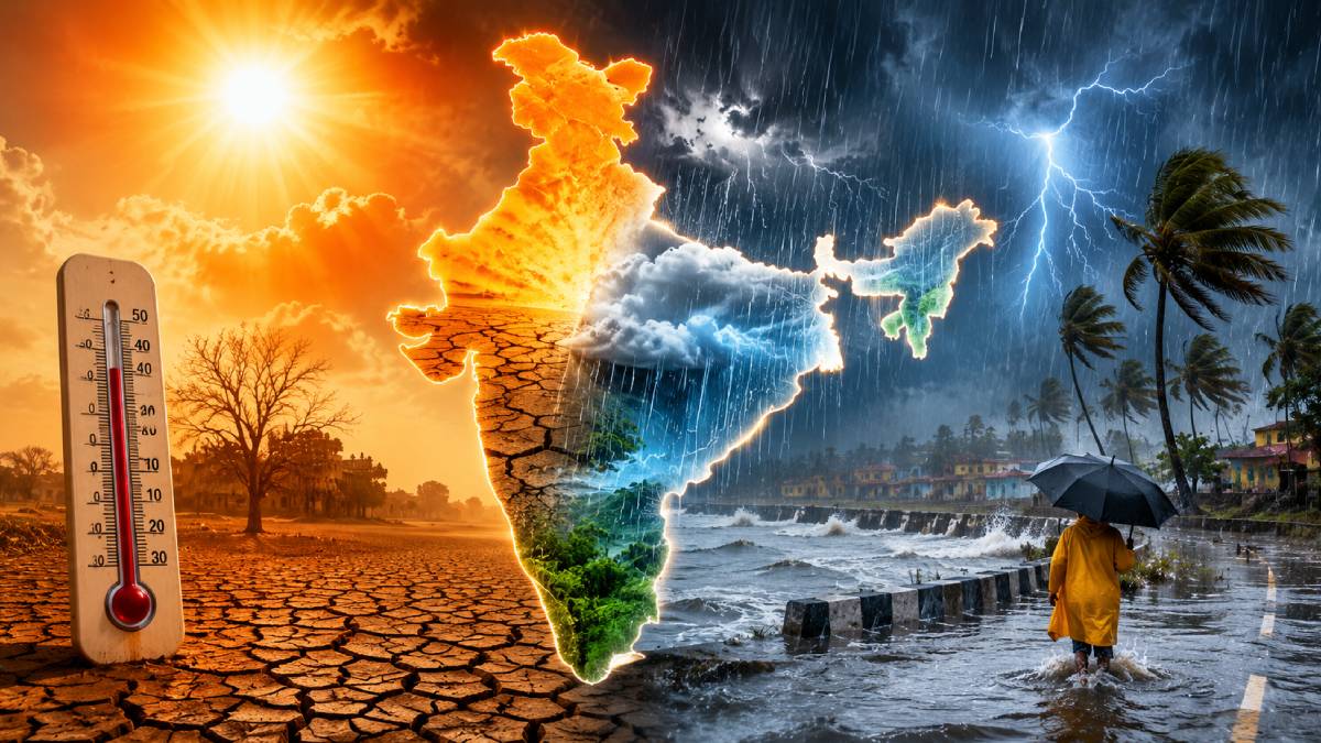 ವರುಣ vs ಸೂರ್ಯದೇವ!: ದೇಶದ ಅರ್ಧ ಭಾಗದಲ್ಲಿ ಹೀಟ್ ವೇವ್ ಆಹಾಕಾರ, ಇನ್ನರ್ಧ ಭಾಗದಲ್ಲಿ ಧಾರಾಕಾರ ಮಳೆ!