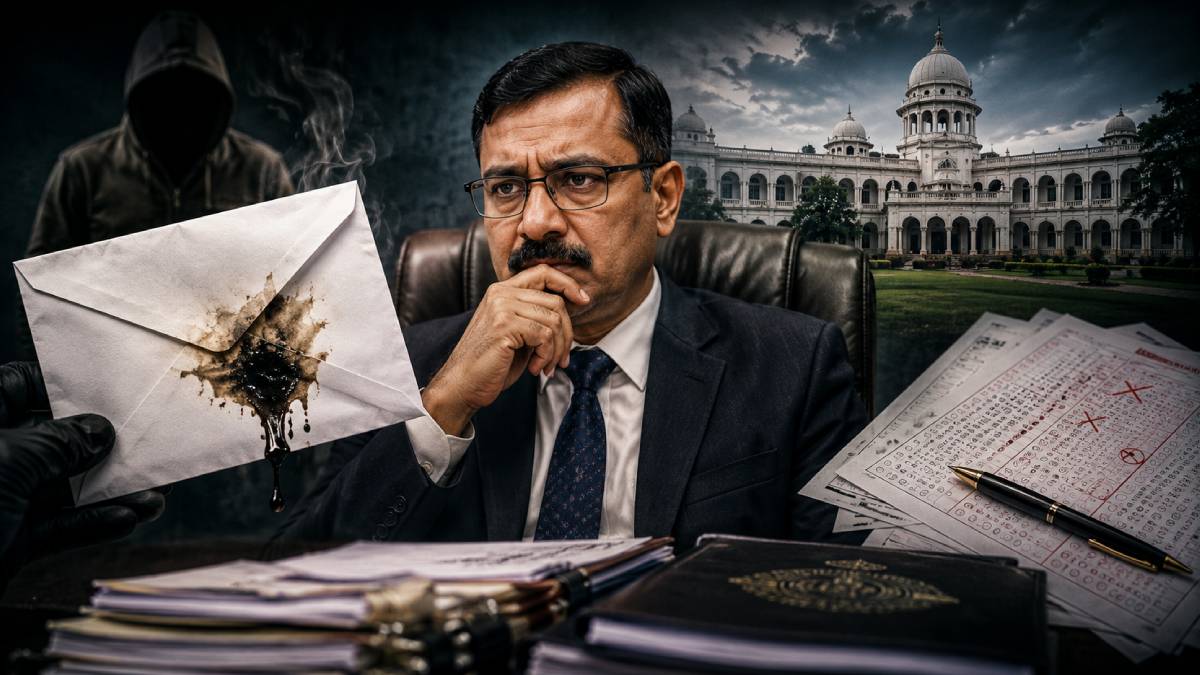 ಜಿವಿವಿ ಕುಲಪತಿಗೆ 'ಆಸಿಡ್' ದಾಳಿ ಬೆದರಿಕೆ - ಬಿಇಡಿ ಅಕ್ರಮ ಬಯಲಿಗೆಳೆದಿದ್ದಕ್ಕೇ ಬಂತಾ ಅನಾಮಧೇಯ ಪತ್ರ; ಏನಿದೆ ಪತ್ರದಲ್ಲಿ?