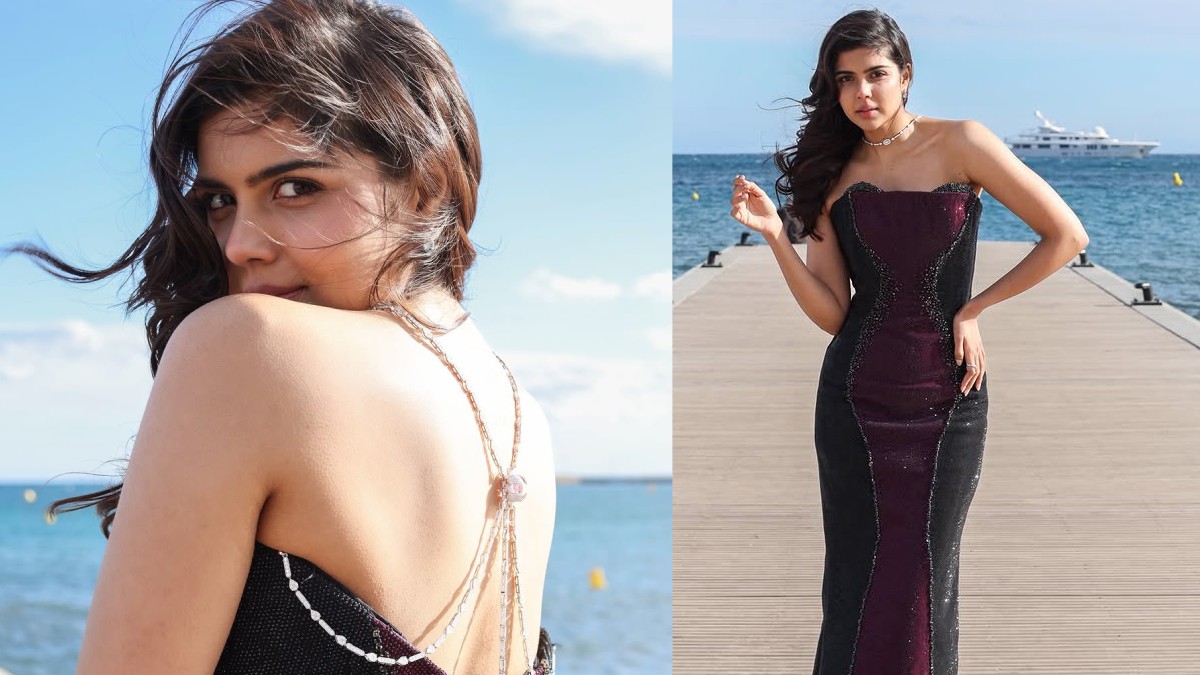 Cannes 2026 – Kalyani Priyadarshan’s Stunning Debut in Strapless Gown & Reverse Necklace