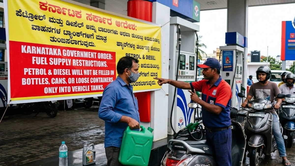 Karnataka Issues Strict Fuel Supply Guidelines; Petrol in Bottles and Cans Banned