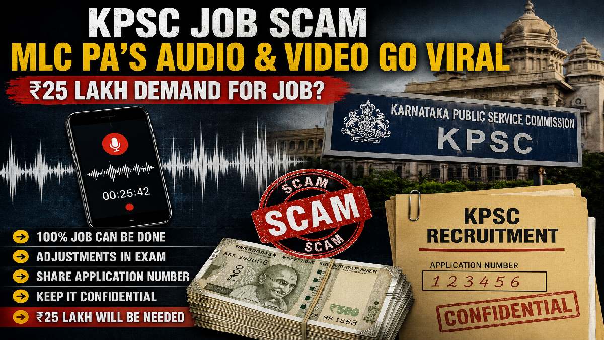 KPSC Job Scam Allegations Rock Karnataka as MLC PA’s Audio and Video Go Viral