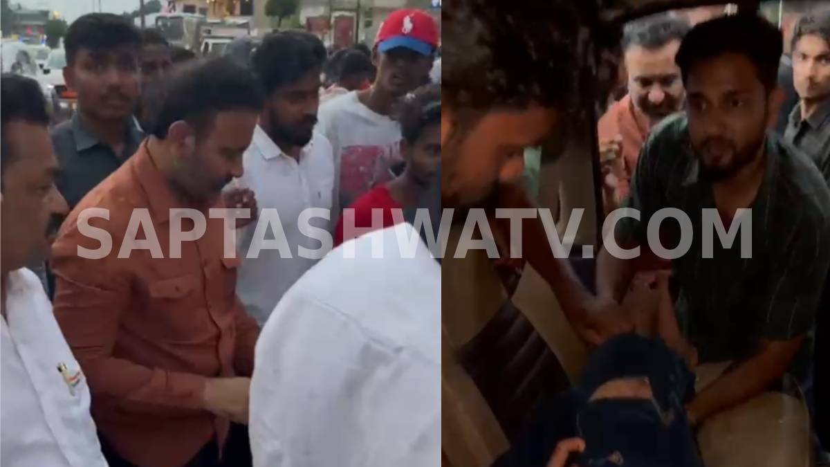 ಸಚಿವ ಅಂದ್ರೆ ಬರೀ ಸೈರನ್ ಅಲ್ಲ, ಸೇವೆ - ಧಾರವಾಡ ರಸ್ತೆಯಲ್ಲಿ ಗಾಯಾಳುವಿನ ಪ್ರಾಣ ಉಳಿಸಿದ ಸಂತೋಷ್ ಲಾಡ್!!