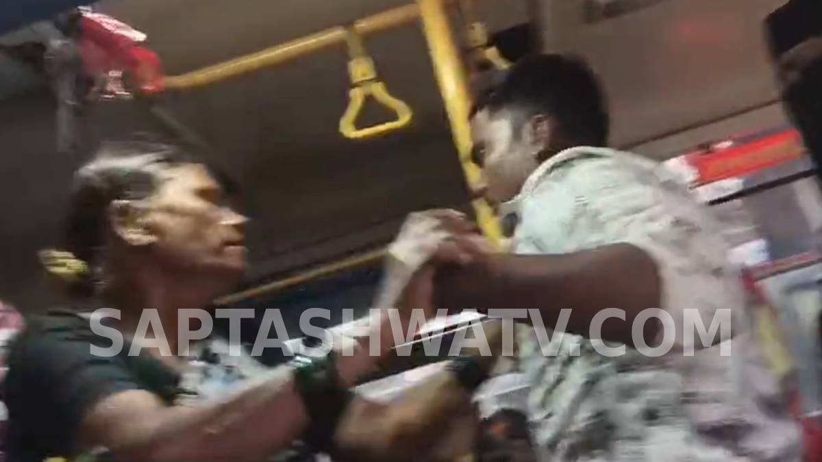 ಹಾವೇರಿ ಬಸ್ ನಿಲ್ದಾಣದಲ್ಲಿ ಸೀಟಿಗಾಗಿ ಮಹಾಭಾರತ
