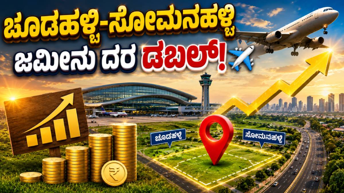 ಚೂಡಹಳ್ಳಿ, ಸೋಮನಹಳ್ಳಿಯಲ್ಲಿ ರಿಯಲ್ ಎಸ್ಟೇಟ್ ದರ ಗಗನಕ್ಕೆ - ಎರಡನೇ ವಿಮಾನ ನಿಲ್ದಾಣದ ಮಾಸ್ಟರ್ ಪ್ಲಾನ್ ಇಲ್ಲಿದೆ!!