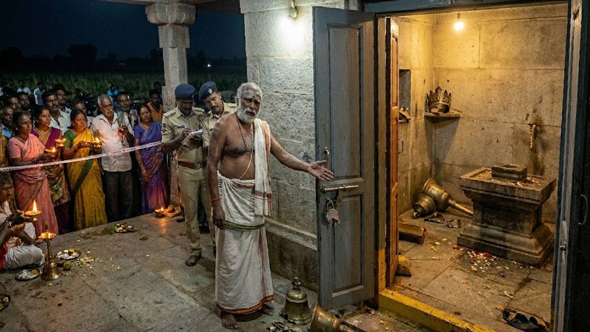 ಮುನೇಶ್ವರ, ಕೊಲ್ಲಾಪುರದಮ್ಮ ದೇವಸ್ಥಾನಗಳ ಬೀಗ ಒಡೆದು ಕನ್ನ ಹಾಕಿದ ಖದೀಮರು - ಲಕ್ಷ ಲಕ್ಷ ಮೌಲ್ಯದ ಒಡವೆಗಳು ಕಳವು!!