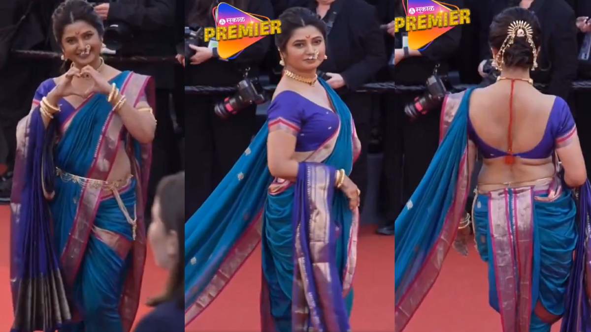 Prajakta Mali Dazzles at Cannes 2026 in Traditional Nauvari Saree, Celebrates Maharashtrian Pride