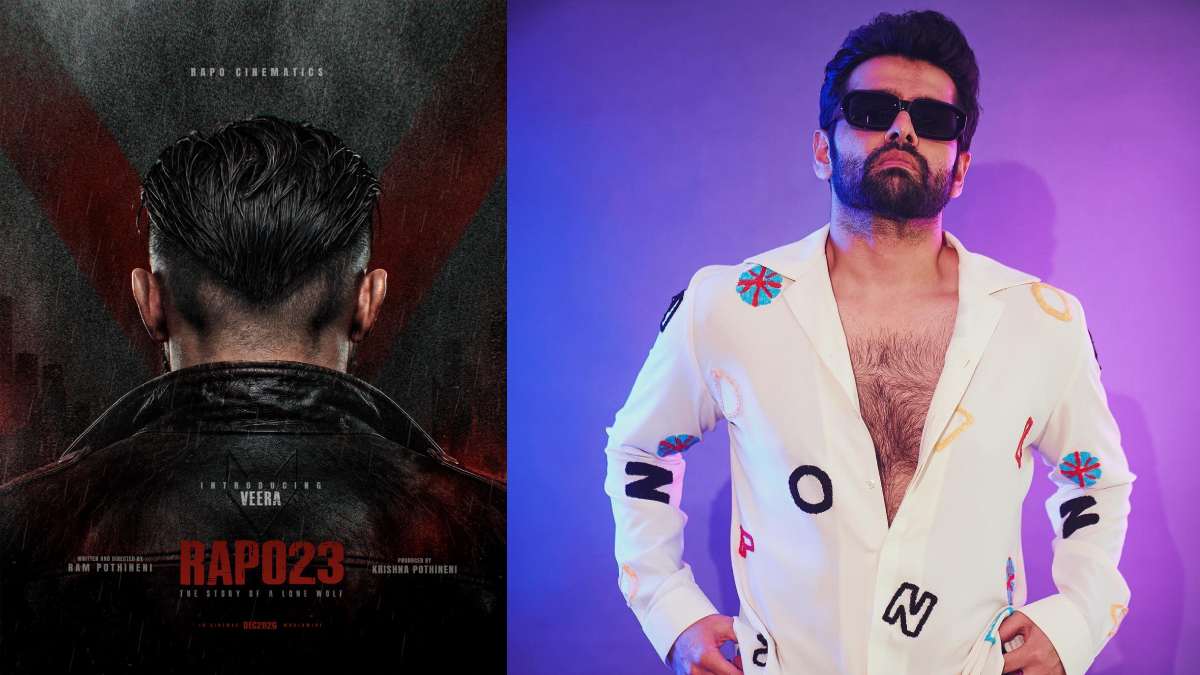 Ram Pothineni Directorial Debut #RAPO23 Gets Intense First Poster, December 2026 Release Planned