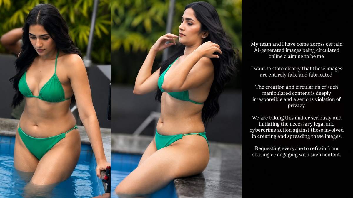 Rukmini Vasanth Reacts to Viral Bikini Photos, Says Images Are AI-Generated