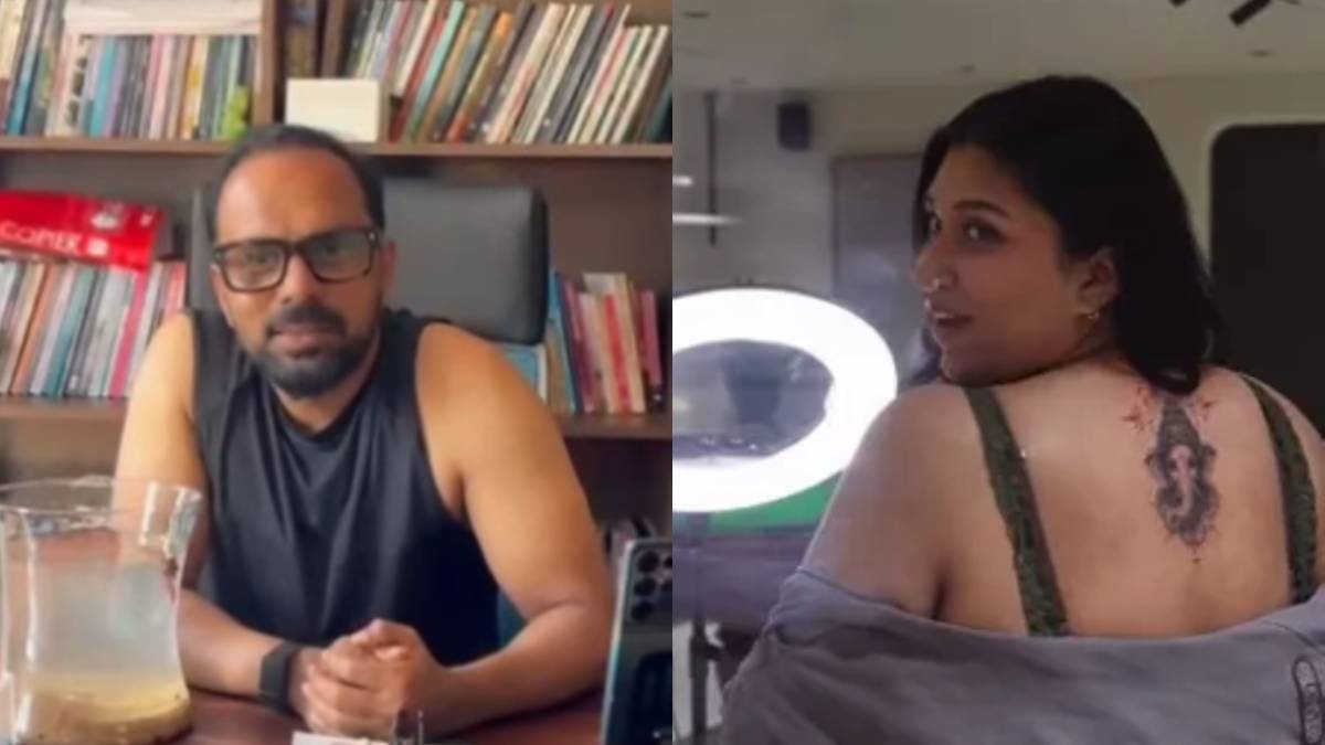 ಸಾನ್ವಿ ಸುದೀಪ್ ಬೆನ್ನ ಮೇಲಿನ ಗಣೇಶನ ಟ್ಯಾಟೂ ವಿವಾದ - ಟ್ರೋಲಿಗರಿಗೆ ಚಕ್ರವರ್ತಿ ಚಂದ್ರಚೂಡ್ ಖಾರವಾದ ತಿರುಗೇಟು!