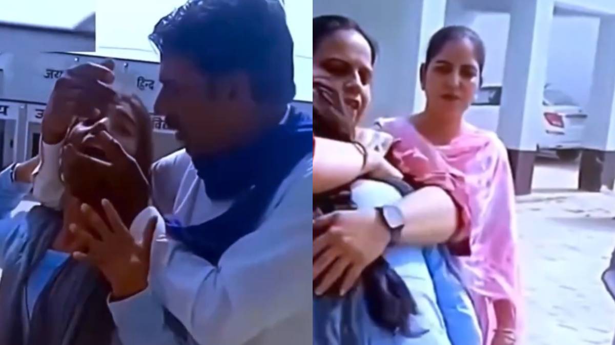 ಶಾಲೆಯಲ್ಲಿ ವಿದ್ಯಾರ್ಥಿನಿ ಜೊತೆ ಶಿಕ್ಷಕ ಅಸಭ್ಯ ವರ್ತನೆ - ತಂದೆಯನ್ನು ಅಪ್ಪಿ ಕಣ್ಣೀರಿಟ್ಟ ಮಗಳು; ವಿಡಿಯೋ ವೈರಲ್!!