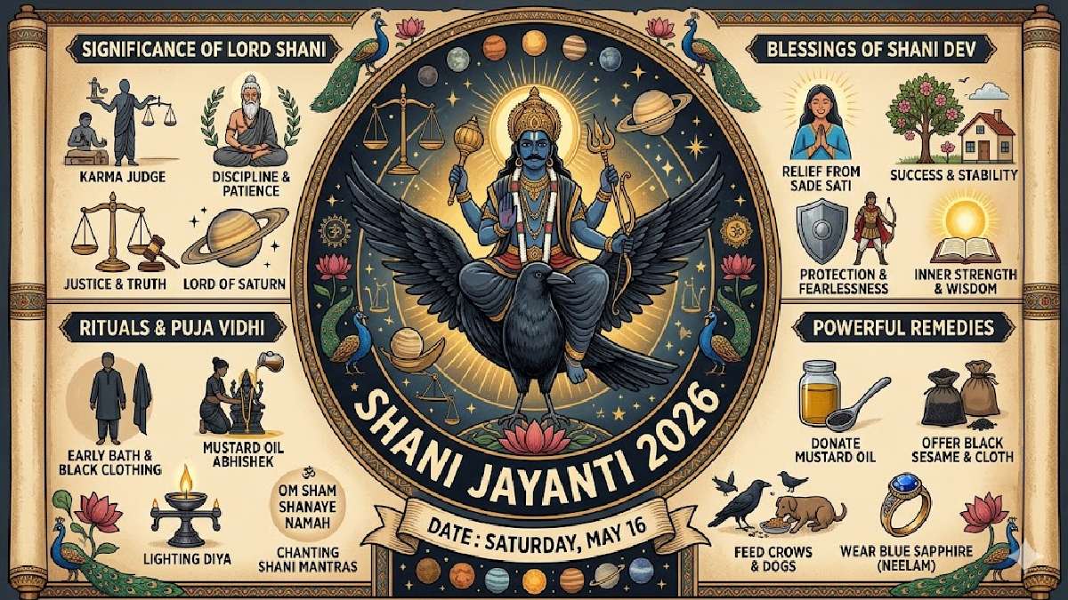 Shani Jayanti 2026: Date, Significance, Rituals, Powerful Remedies of Shani Dev Blessings