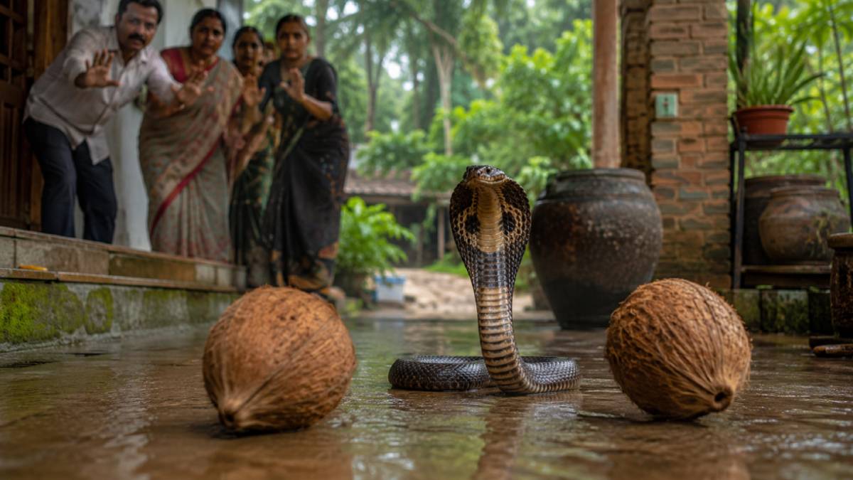 ಹಾವನ್ನು ಓಡಿಸಲು 'ತೆಂಗಿನಕಾಯಿ' ಮಂತ್ರ ಕೆಲಸ ಮಾಡುತ್ತಾ? ಸೋಶಿಯಲ್ ಮೀಡಿಯಾ ವೈರಲ್ ವಿಡಿಯೋದ ಅಸಲಿಯತ್ತು ಇಲ್ಲಿದೆ!