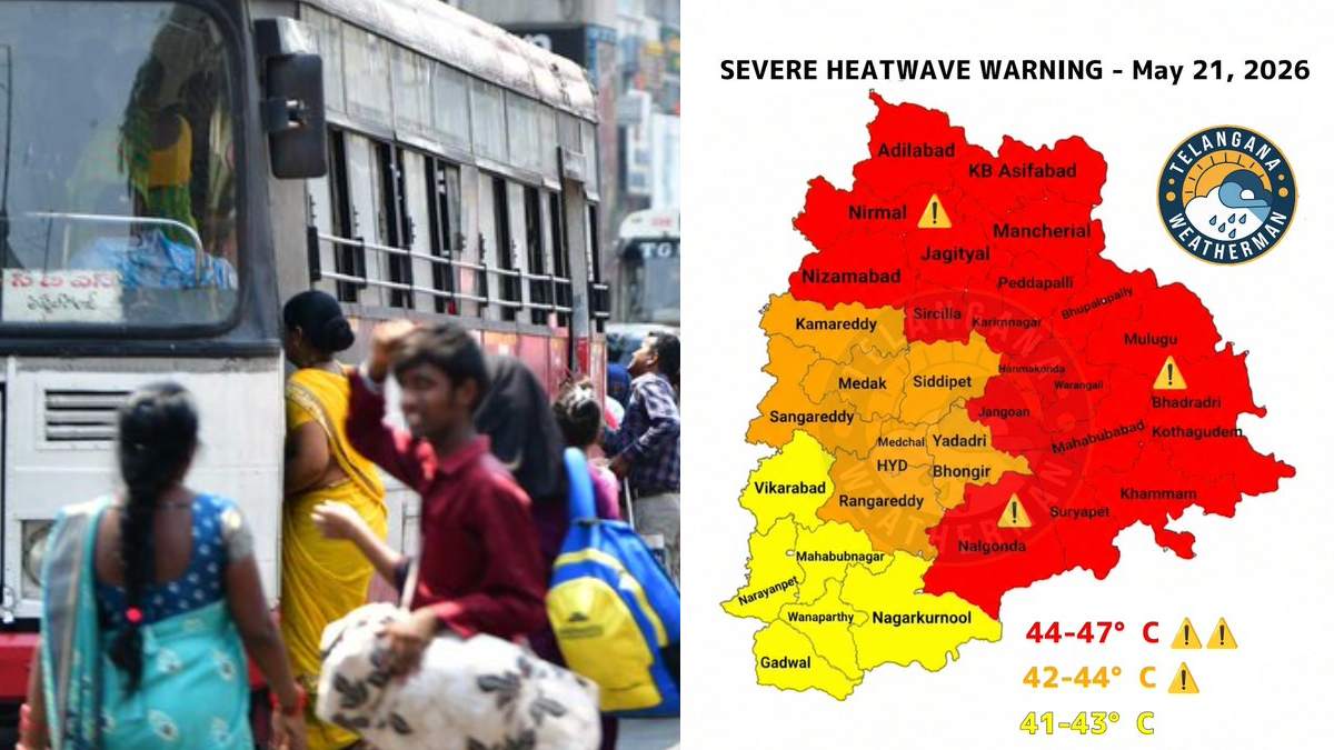 Telangana Weather Today: 82 Locations Reel Under Heatwave as Temperatures Touch 46°C