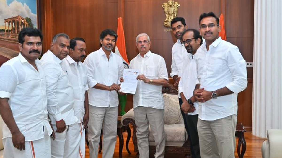Vijay Meets Tamil Nadu Governor, Claims TVK Has Numbers to Prove Majority on Assembly Floor