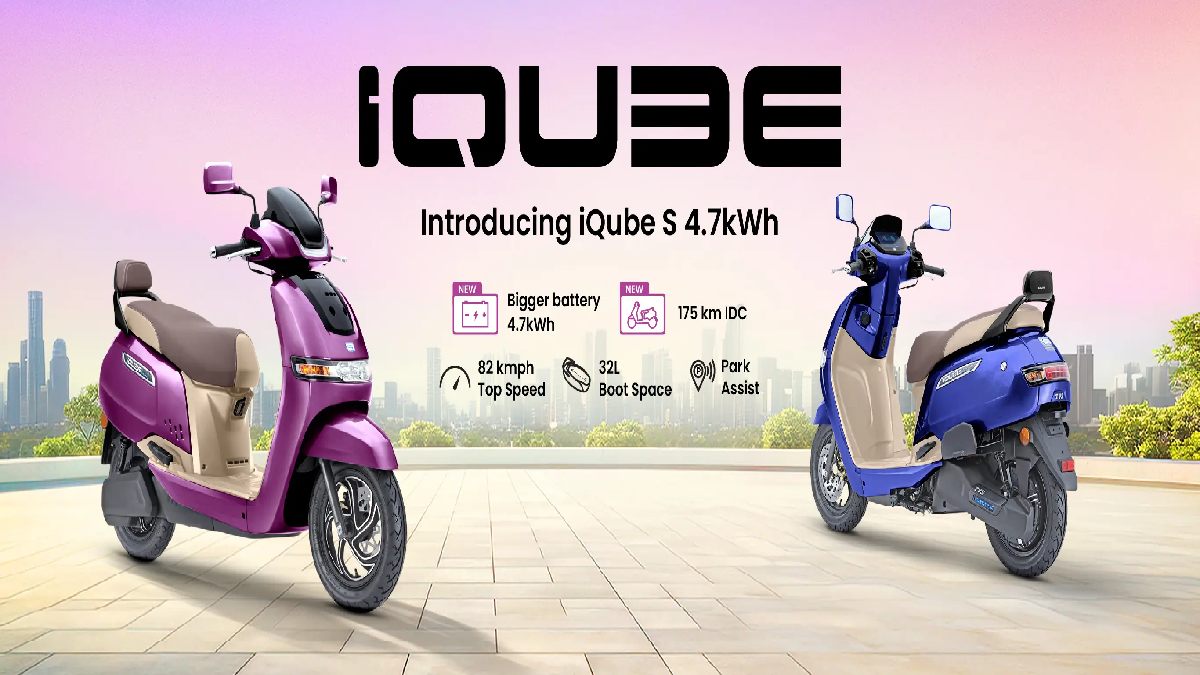 TVS iQube S 4.7 kWh Price, Range, Features – New Electric Scooter Launched in India