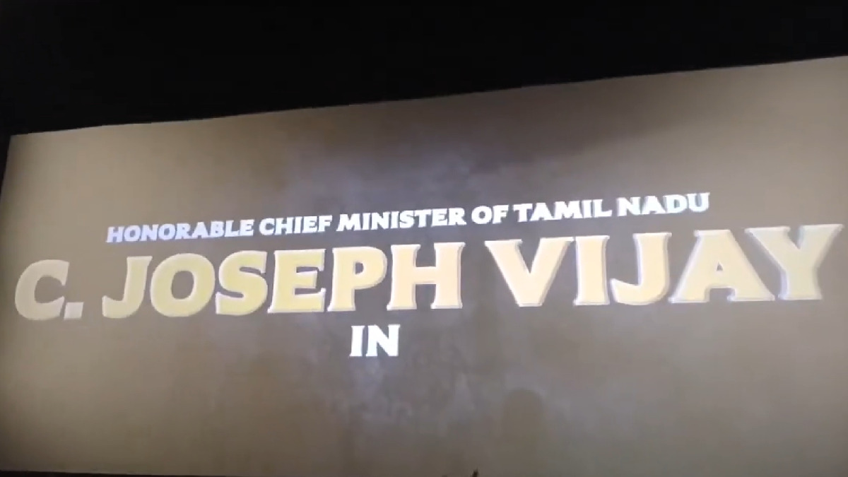 Thalapathy Vijay Introduced as ‘Tamil Nadu Chief Minister’ in Jana Nayagan Title Card