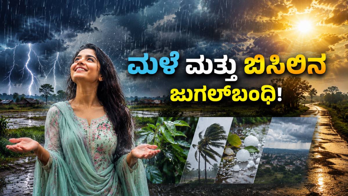 ಕರ್ನಾಟಕದ ಜನರೇ ಎಚ್ಚರ - ಮುಂದಿನ 5 ದಿನ ಬಿರುಗಾಳಿ ಸಹಿತ ಮಳೆ; ನಿಮ್ಮ ಜಿಲ್ಲೆಯ ವರದಿ ಇಲ್ಲಿದೆ!!
