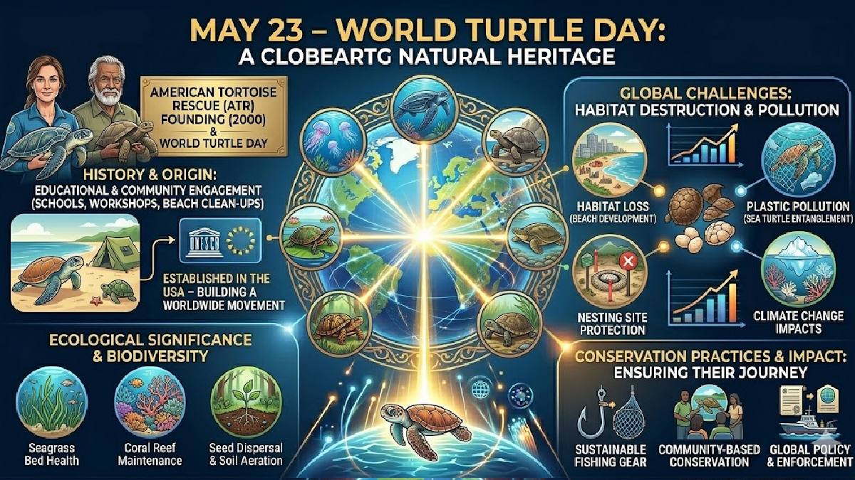May 23 – World Turtle Day: History, Awareness, and Global Importance