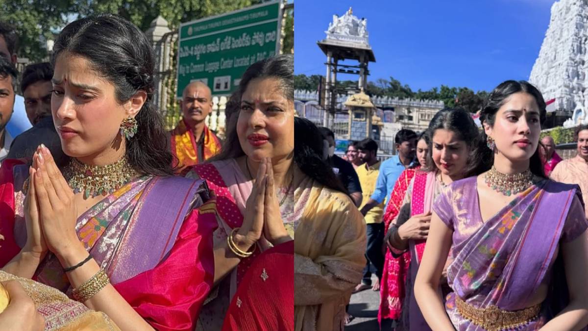 Janhvi Kapoor Offer Prayer at Tirumala Temple, Peddi Release
