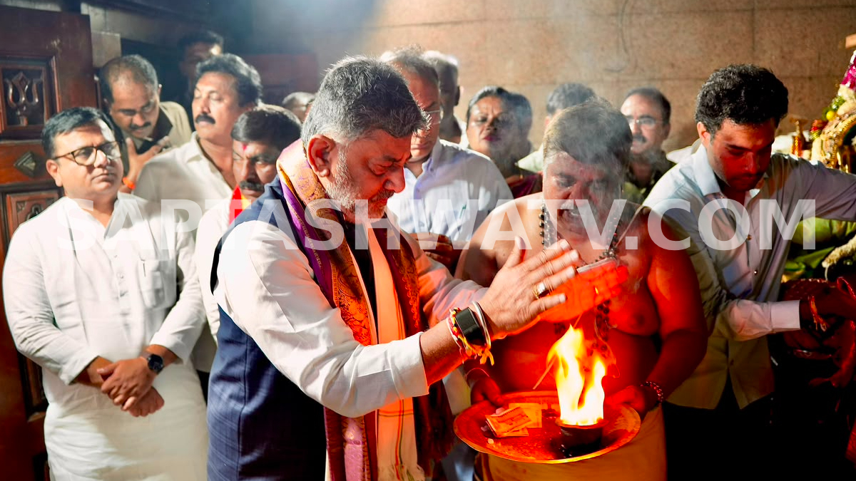 ನಗರ ದೇವತೆ ಅಣ್ಣಮ್ಮ ಸನ್ನಿಧಾನಕ್ಕೆ ಸಿಎಂ ಡಿ.ಕೆ. ಶಿವಕುಮಾರ್ ಭೇಟಿ - ಸಿಎಂ ಆದ ಬೆನ್ನಲ್ಲೇ ಹರಕೆ ತೀರಿಸಿದ ಡಿಕೆಶಿ!!