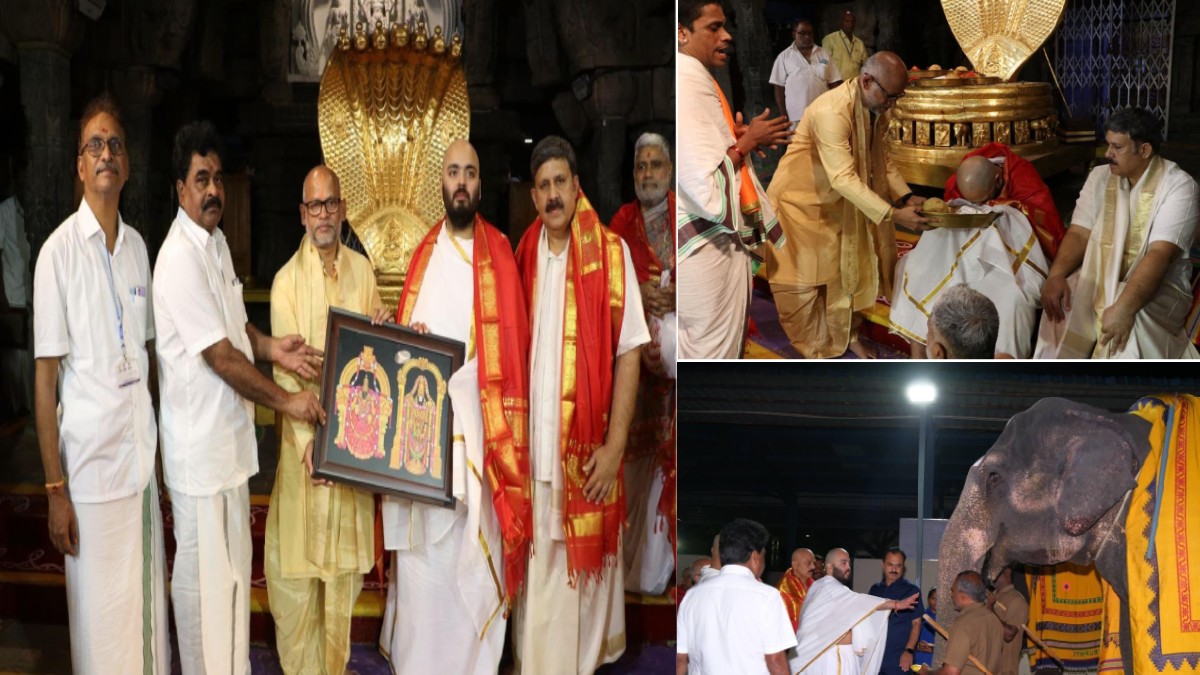 Anant Ambani Offers Hair at Tirupati Temple, Donates Electric Buses for Devotee Services