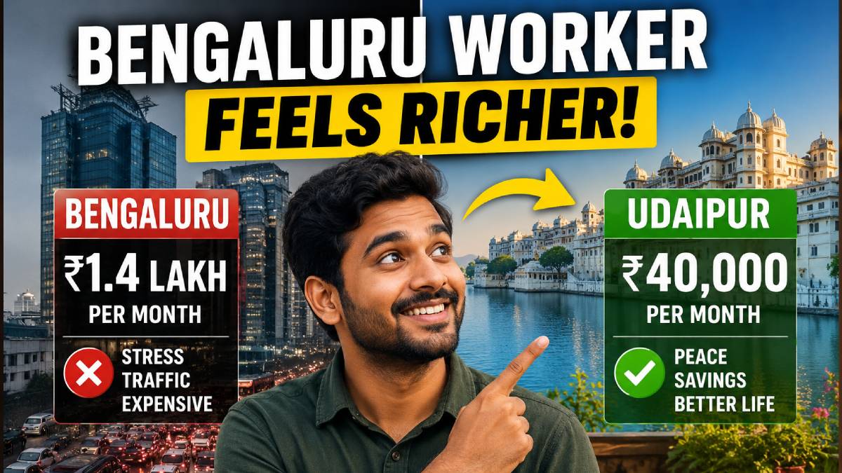 Bengaluru Worker Feels Richer on ₹40,000 in Udaipur Than ₹1.4 Lakh in City – Remote Work Sparks Debate