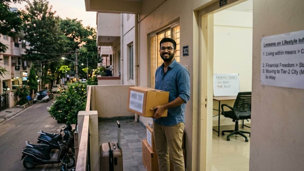 Bengaluru Techie Quits ₹45,000 Rent 1BHK in HSR Layout, Shares Lessons on Lifestyle Inflation