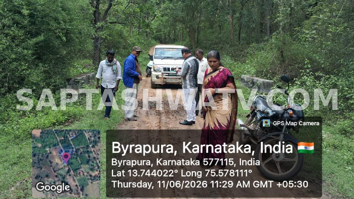 ಗ್ರಾಮಸ್ಥರನ್ನು ಮನವೊಲಿಸಲು ಅಧಿಕಾರಿಗಳು ಧಾವನೆ: ಸ್ಥಳ ಪರಿಶೀಲನೆ