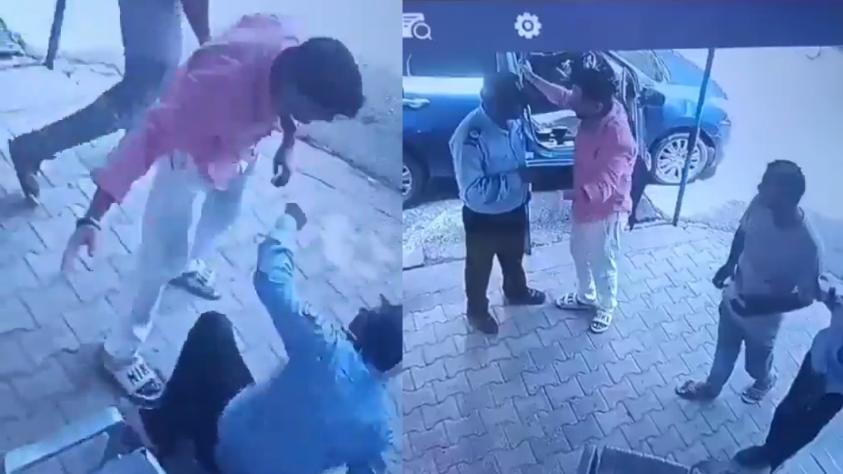 Delhi Man Booked After CCTV Shows Security Guard Assault Over Visitor Register Entry in Dwarka Society