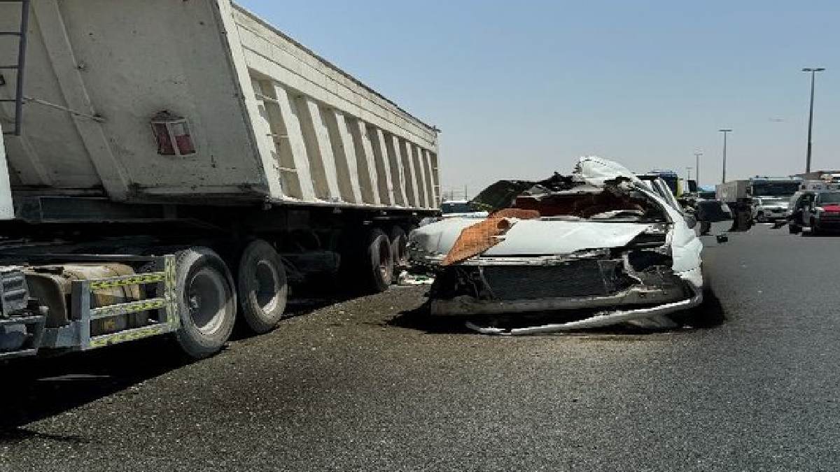 Dubai Road Accident | Photo Credit: https://x.com/AletihadEn