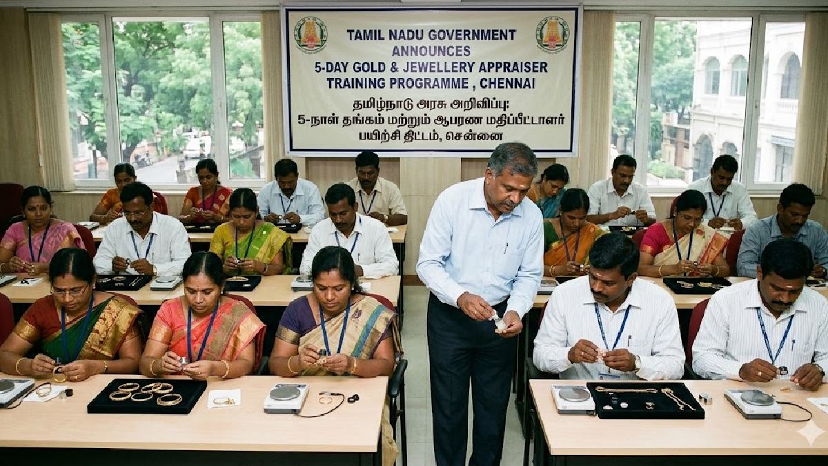 Tamil Nadu Government Announces 5-Day Gold and Jewellery Appraiser Training Programme in Chennai