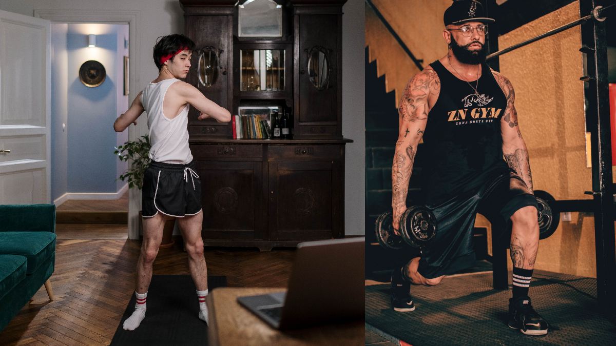 Home Workout vs Gym | Photo Credit: pexels.com