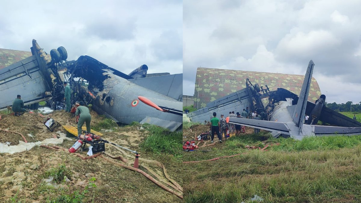 IAF AN-32 Aircraft Crashes at Jorhat Airbase in Assam During Landing