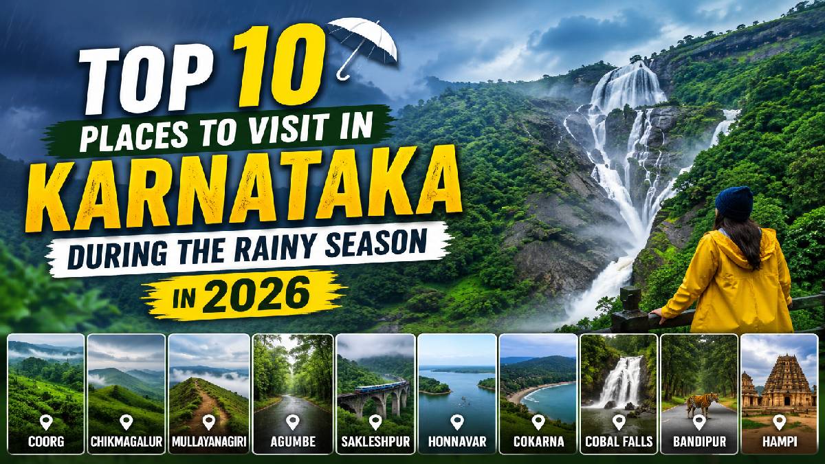 Top 10 Places to Visit in Karnataka During the Rainy Season In 2026