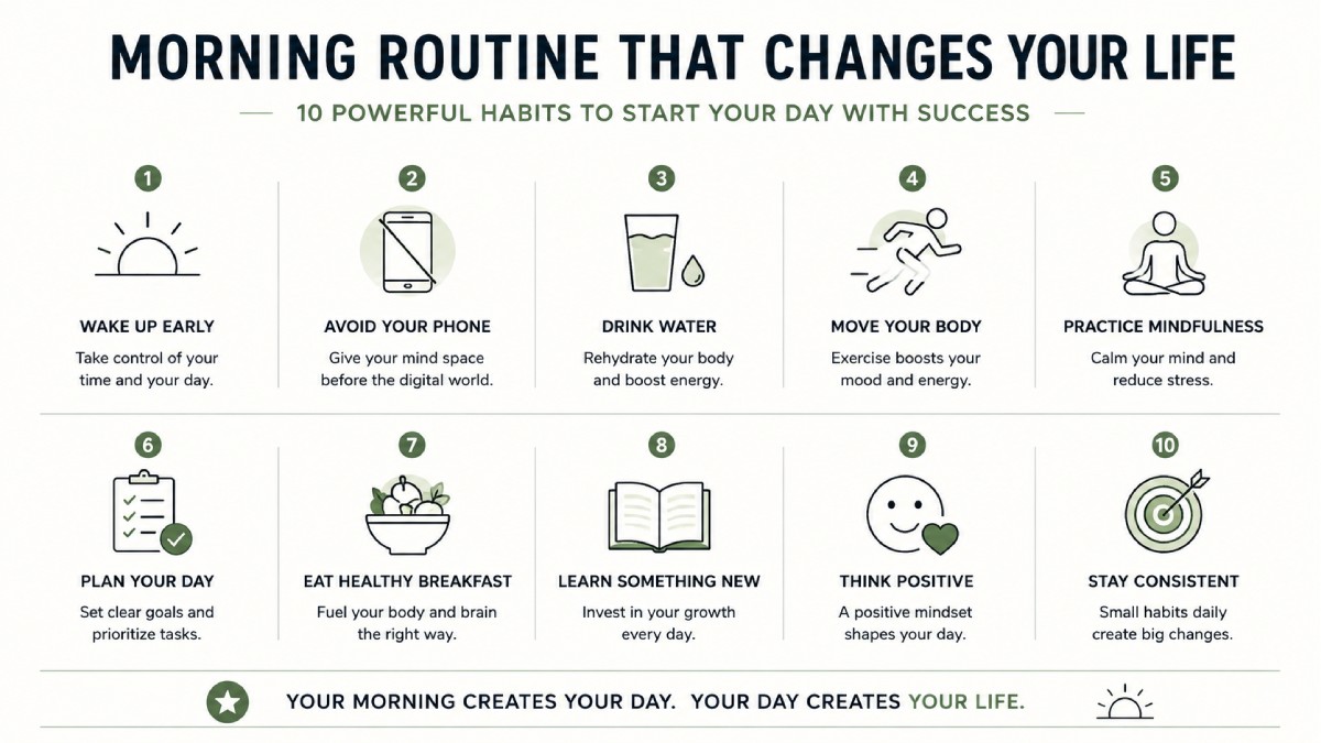 Morning Routine That Changes Your Life: 10 Powerful Habits to Start Your Day With Success
