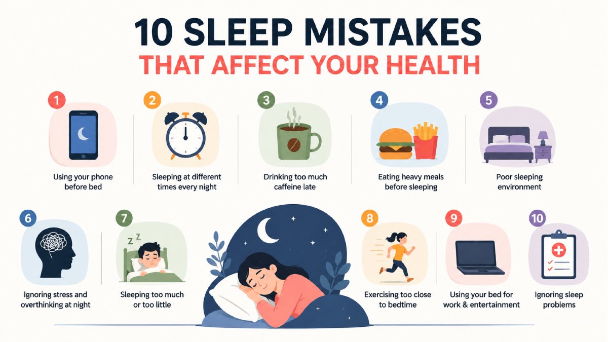 Sleep Mistakes That Affect Your Body: 10 Common Nighttime Habits That Are Secretly Damaging Your Health