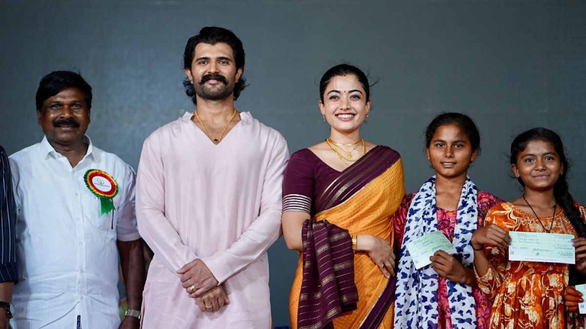 Vijay Deverakonda scholarships | Photo Credit: https://x.com/iamRashmika
