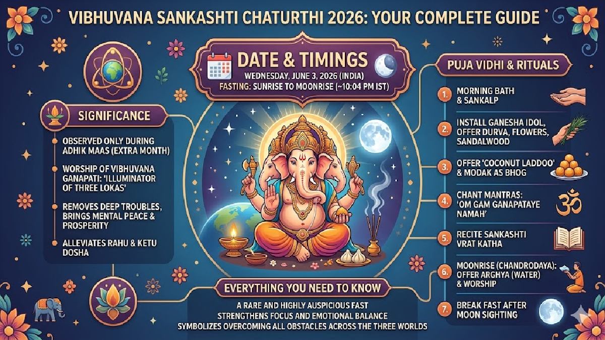 Vibhuvana Sankashti Chaturthi 2026: Date, Significance, Puja Vidhi and Rituals Dedicated to Lord Ganesha