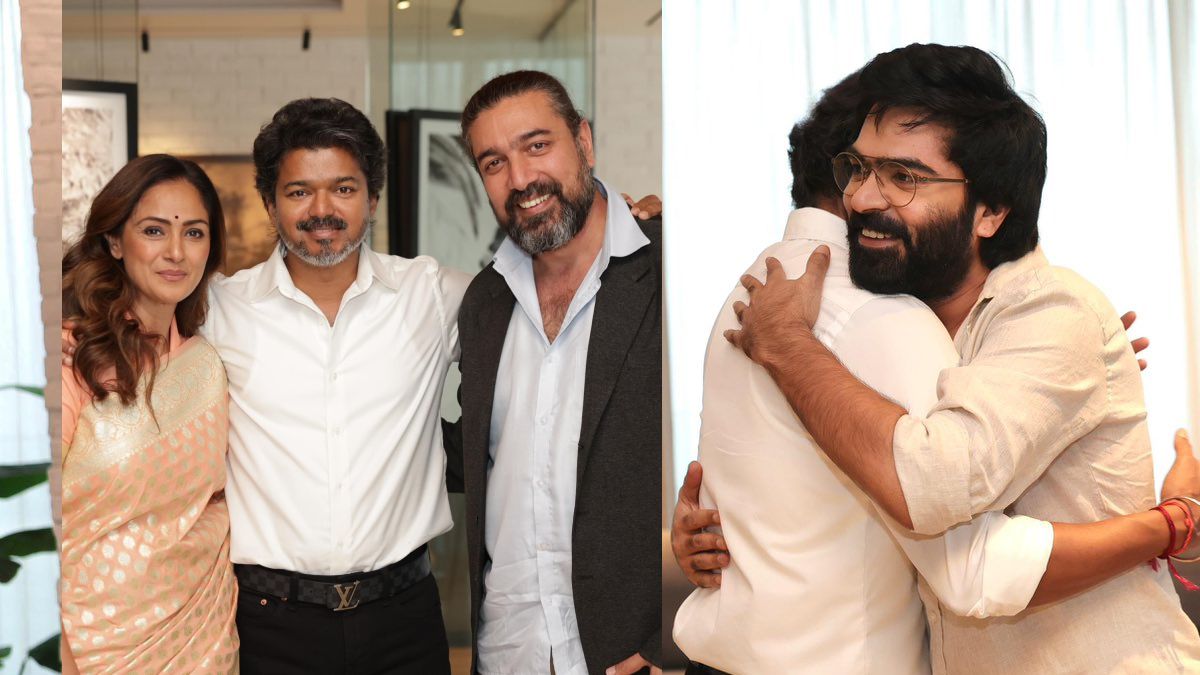 Tamil Nadu CM Vijay Simbu, Simran visit